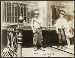 Boys and Storefront Windows