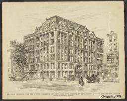 Building for the United Charities of New York City, Corner Twenty-Second Street and Fourth Avenue