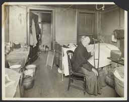 Old Woman in Tenement Room