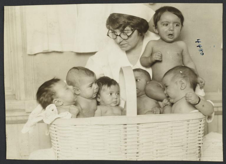 Mulberry Health Center Album -- Babies in Basket