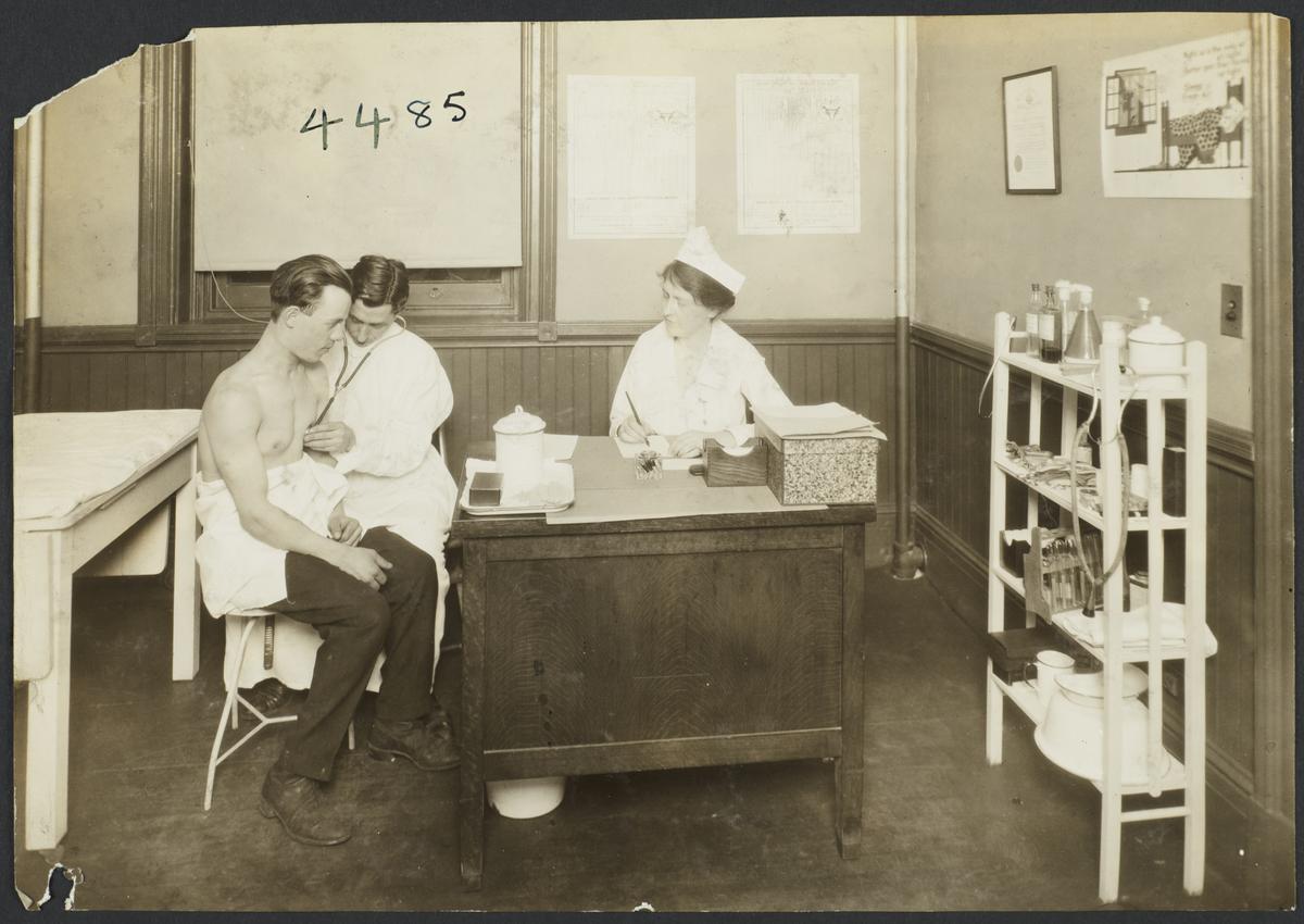 Mulberry Health Center Album Doctor Checking Heartbeat Of Man Community Service Society Photographs