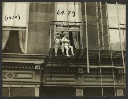 Two Children on Fire Escape