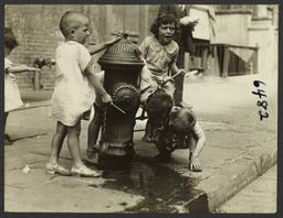 Children near Fire Hydrant