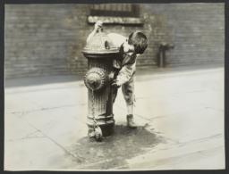 Boy with Fire Hydrant
