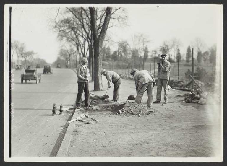 Men Digging near Street