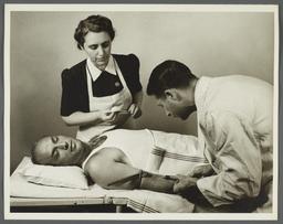 Health Examination-Men Album -- Doctor with Nurse Testing Man for Syphilis 