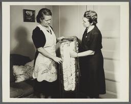 Nurses' Family Health Series: Tuberculosis Album -- Folding Bed for Mrs. Balton