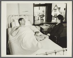 Nurses' Family Health Series: Tuberculosis Album -- Nurse Visits Mr. Balton at Sanatorium