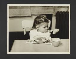 Picturing Some of the Principles of Child Care Album -- Child Eating
