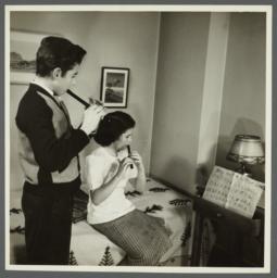 Lenox Hill, 1948-1949 Album -- Playing Flutes