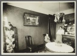 Woman with Boy in Dining Room