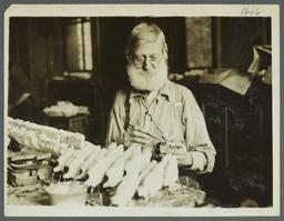 Old Men's Toy Shop Album -- Man Painting Toy